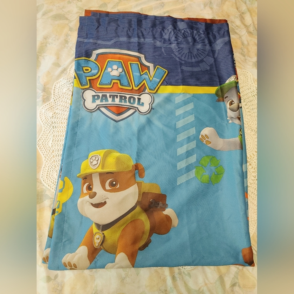 Paw Patrol Blue Curtain